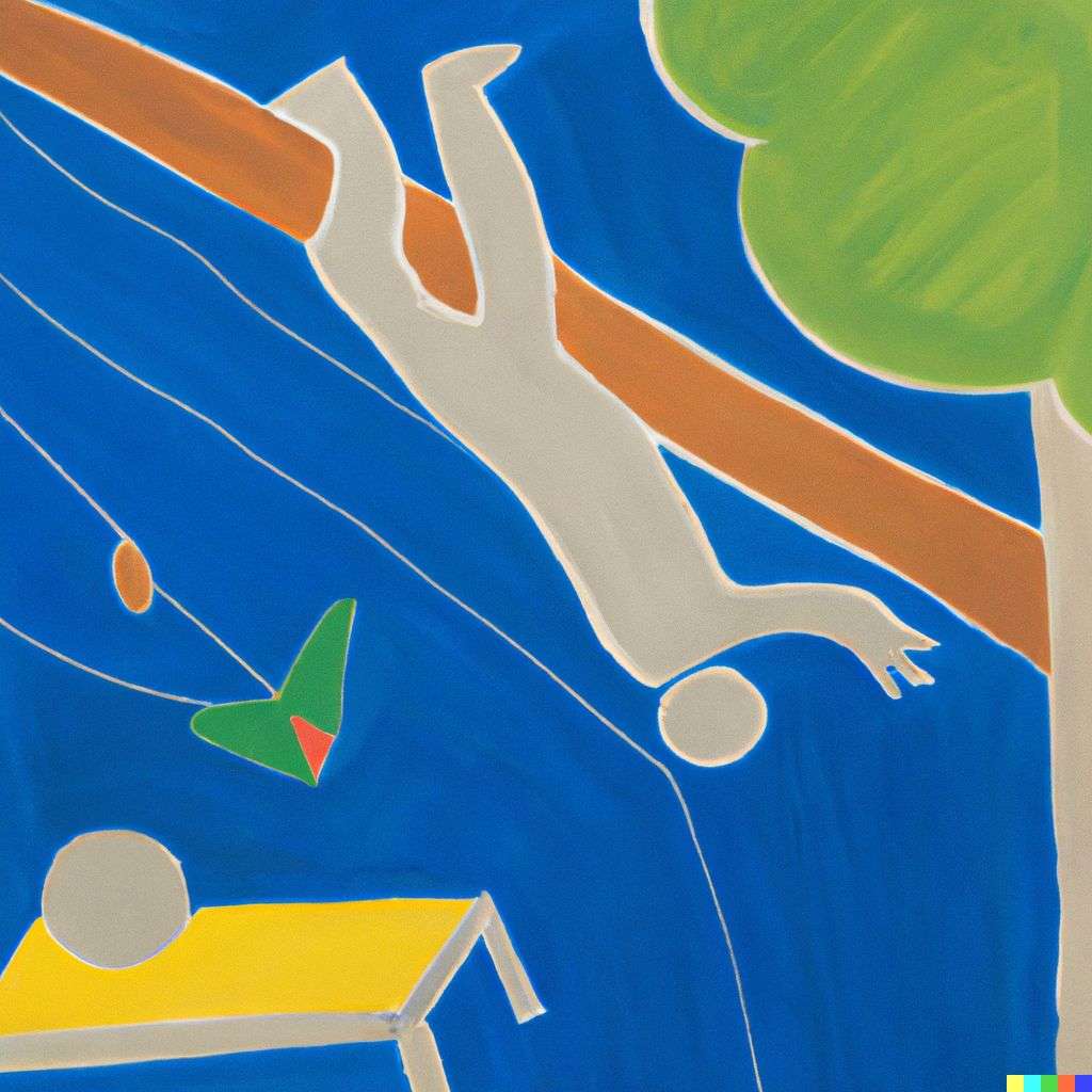 the discovery of gravity, painting by Henri Matisse